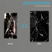 Yagona yoki juft rocker kalitlari uchun mavjud bo'lgan marmar yoritish kaliti qopqog'i, mustahkam polikarbonat materialidan tayyorlangan, qora bozorga mo'ljallangan uy socketlari va kalit panellarini bezash uchun mukammal.