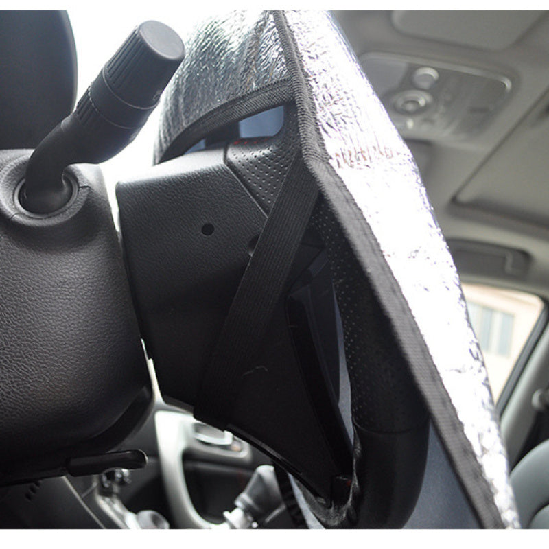 Yozgi avtomobil boshqaruv g'ildiragi qoplami quyosh izolyatsiyasi quyosh nurlari himoyasi universal