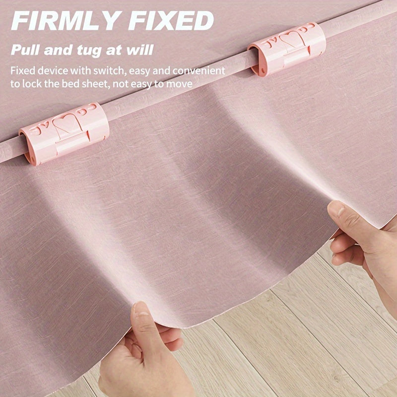 Set of 6 Plastic Bed Sheet Clips for Snacks Towels and Storage