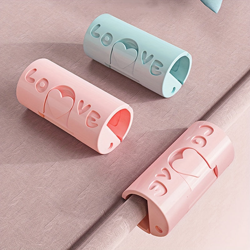 Set of 6 Plastic Bed Sheet Clips for Snacks Towels and Storage