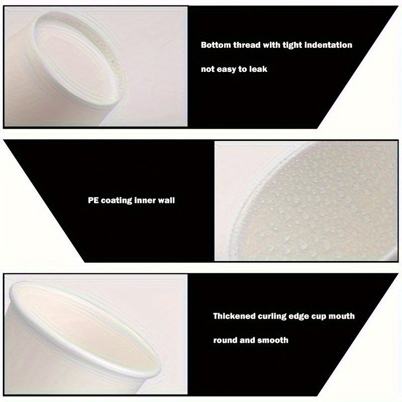 Disposable Small Paper Cups for Snacks Beverages and Tastings Pack of 50 or 100