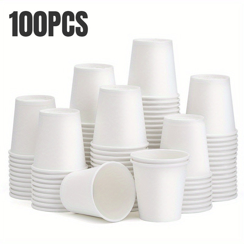 Disposable Small Paper Cups for Snacks Beverages and Tastings Pack of 50 or 100