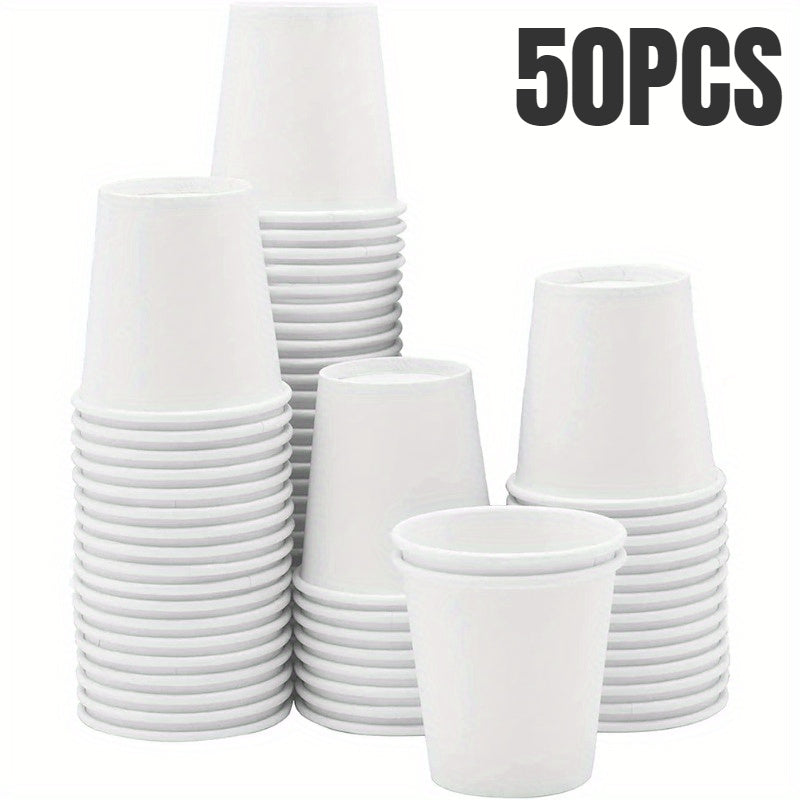 Disposable Small Paper Cups for Snacks Beverages and Tastings Pack of 50 or 100
