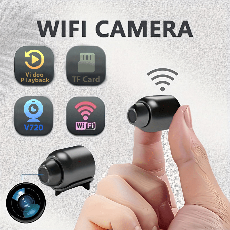 Wireless Indoor Security Camera with Motion Alerts USB Powered 480p