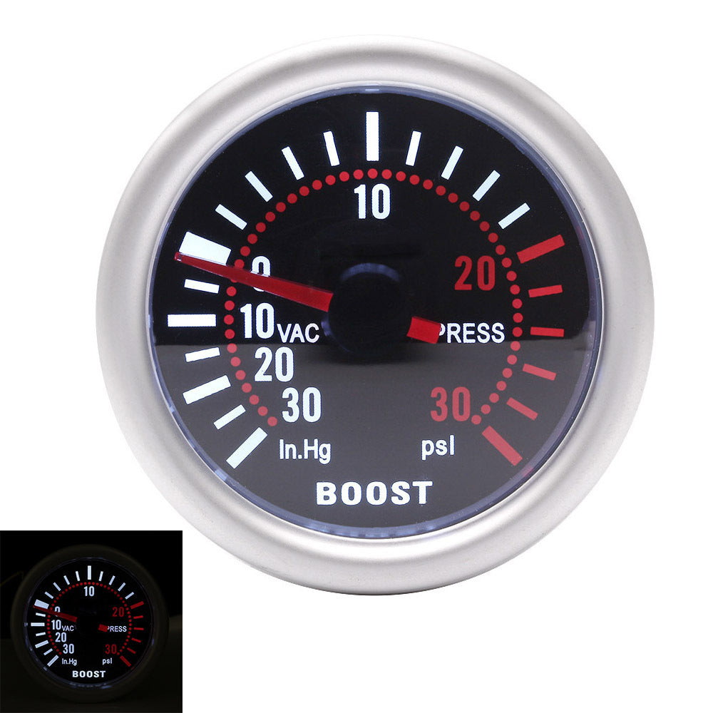 Universal Car Turbo Boost Gauge 52mm LED Smoke Lens Digital PSI Meter