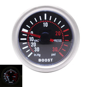 Universal Car Turbo Boost Gauge 52mm LED Smoke Lens Digital PSI Meter