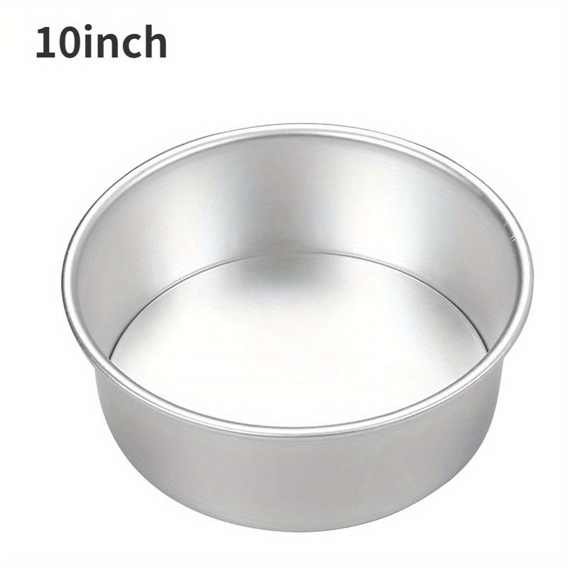 Set of 4 Non-Stick Aluminum Cake Molds 10.16cm to 25.4cm for Baking and Wedding Cakes
