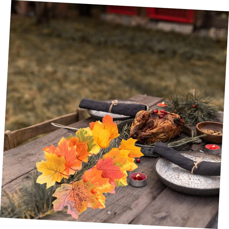 Искусственная кленовая листва книга сообщений для свадеб с 150 страницами, идеальна для украшения на День благодарения, дни рождения и объявления. Отлично подходит для школьных классов, семейных встреч и праздников.