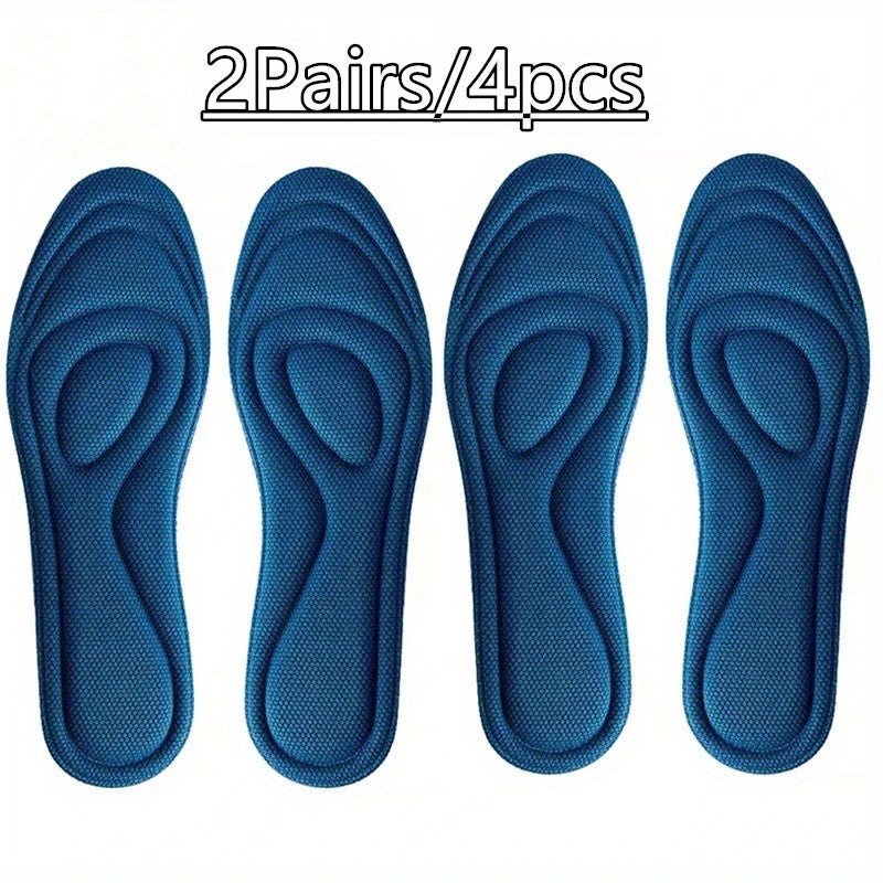 Unisex Memory Foam Insoles for Athletic Running with Targeted Foot Support and Cushioning