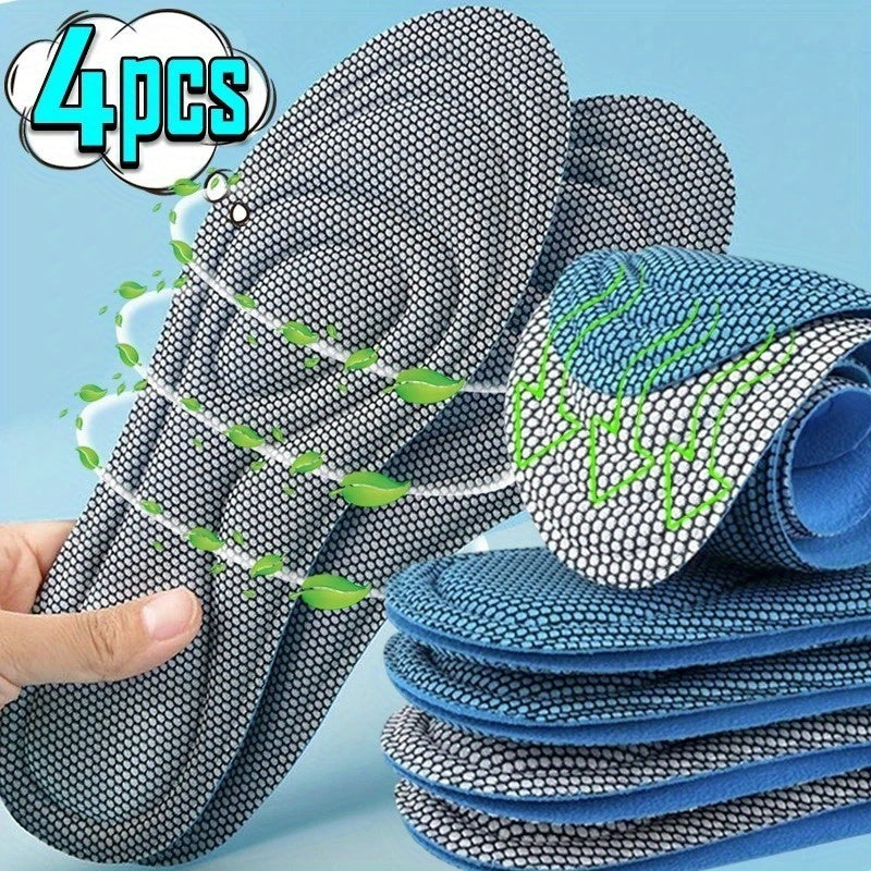 Unisex Memory Foam Insoles for Athletic Running with Targeted Foot Support and Cushioning