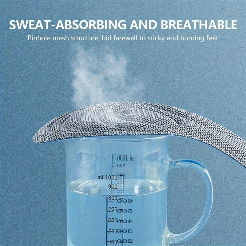 Unisex Memory Foam Insoles with Targeted Foot Support for Athletic Shoes