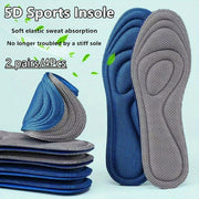 Unisex Memory Foam Insoles with Targeted Foot Support for Athletic Shoes