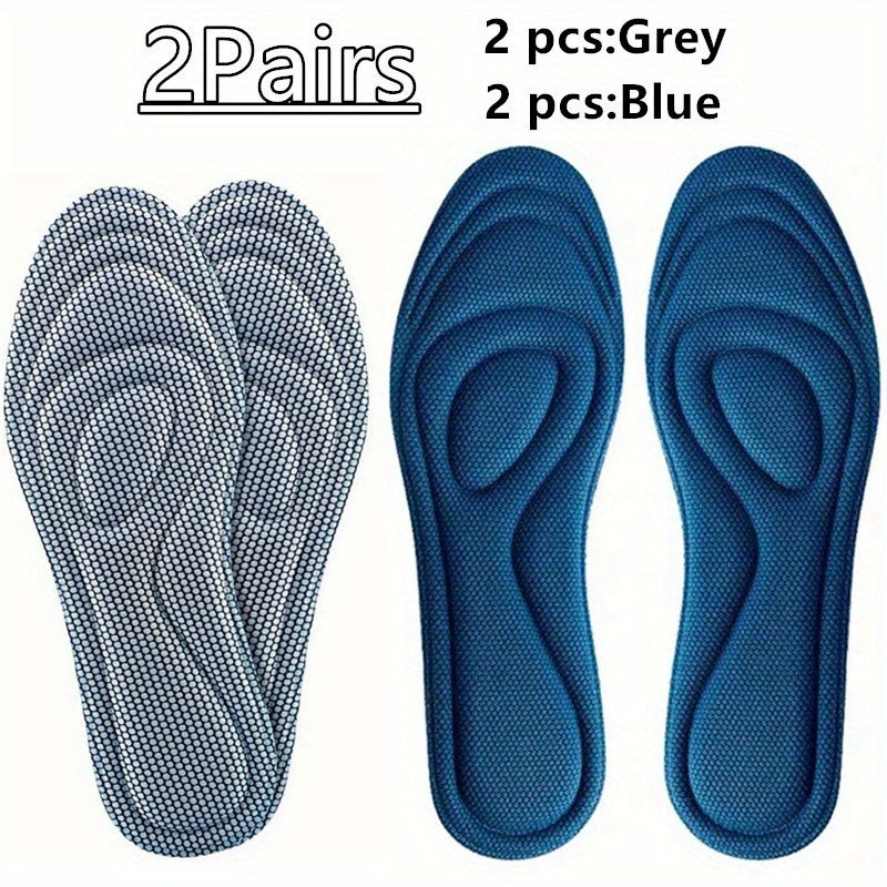 Unisex Memory Foam Insoles for Athletic Running with Targeted Foot Support and Cushioning