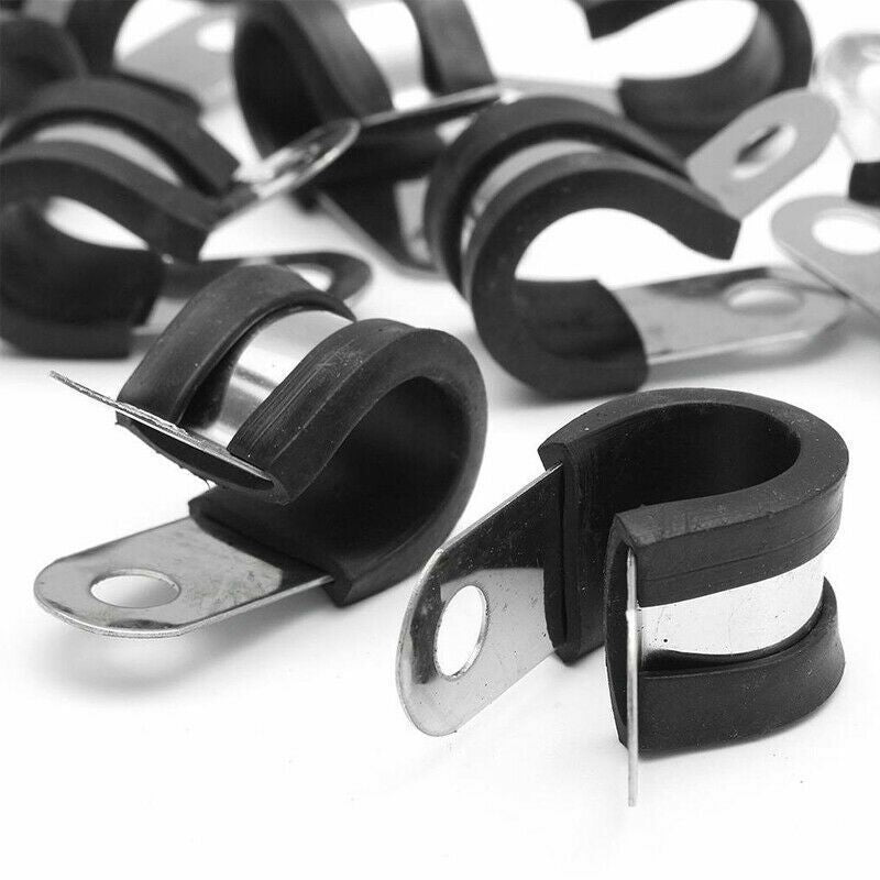 10 dona Tormoz Quvuri Kliplar Gomeyli Qoplangan P Kliplar 3/16 dyuym Chiziq Asboblar To'plami