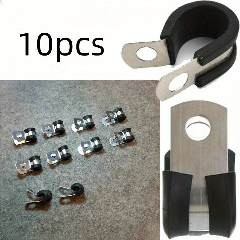 10 dona Tormoz Quvuri Kliplar Gomeyli Qoplangan P Kliplar 3/16 dyuym Chiziq Asboblar To'plami