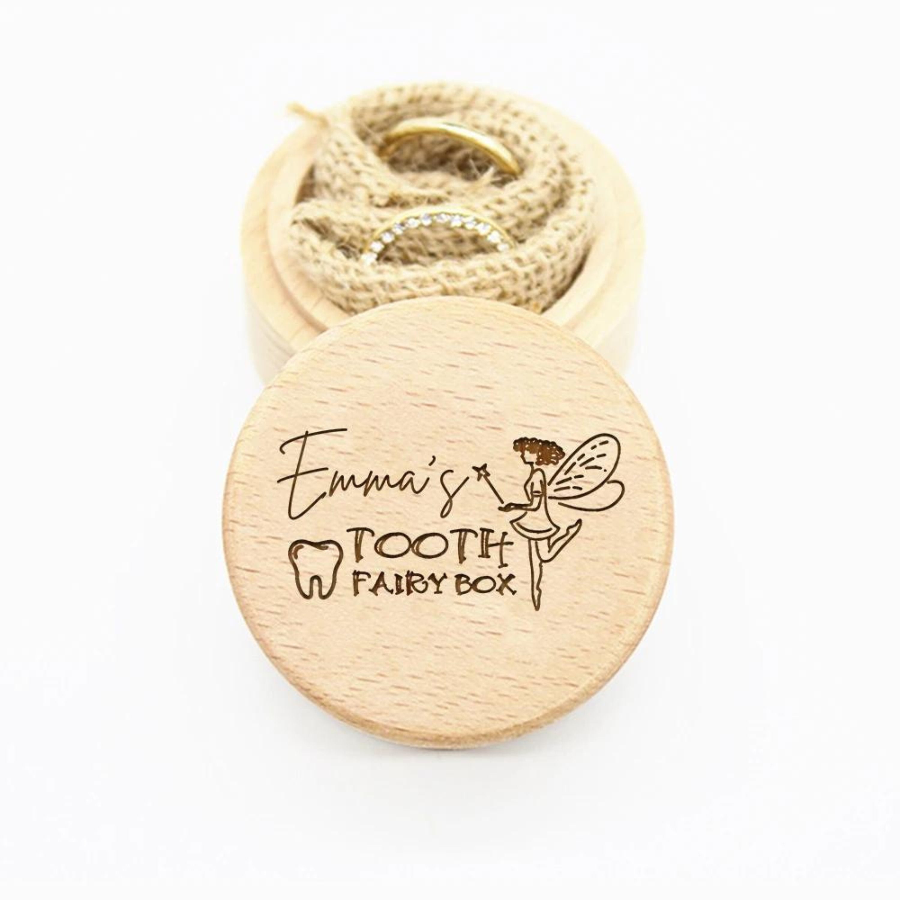 Индивидуальная деревянная шкатулка для зубных сувениров с гравировкой, идеальный контейнер для зубной феи для подростков 14-18 лет, сохраните потерянные зубы как воспоминания - 1 штука