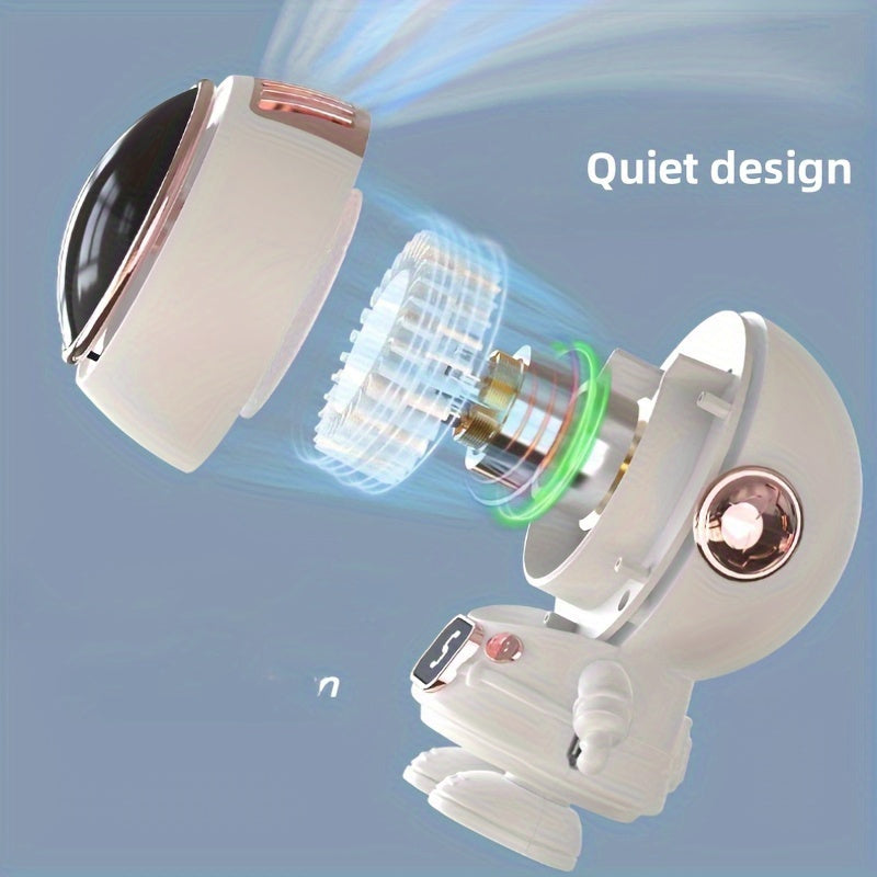 Portable Electric Fan Mini Hand Fan with Three Speeds, Rechargeable, USB Charging