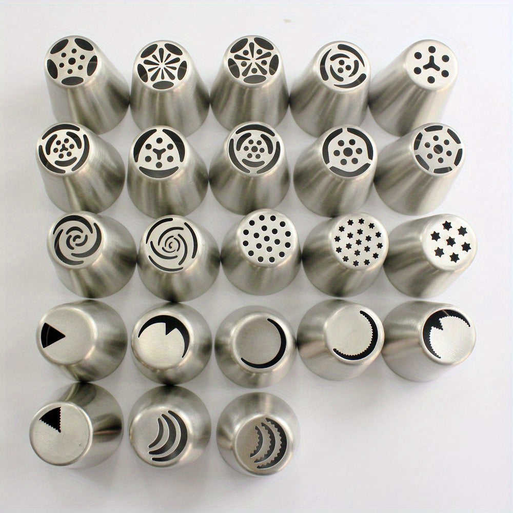 Stainless Steel Piping Nozzle Set for Cake and Cookie Decorating 10-Piece