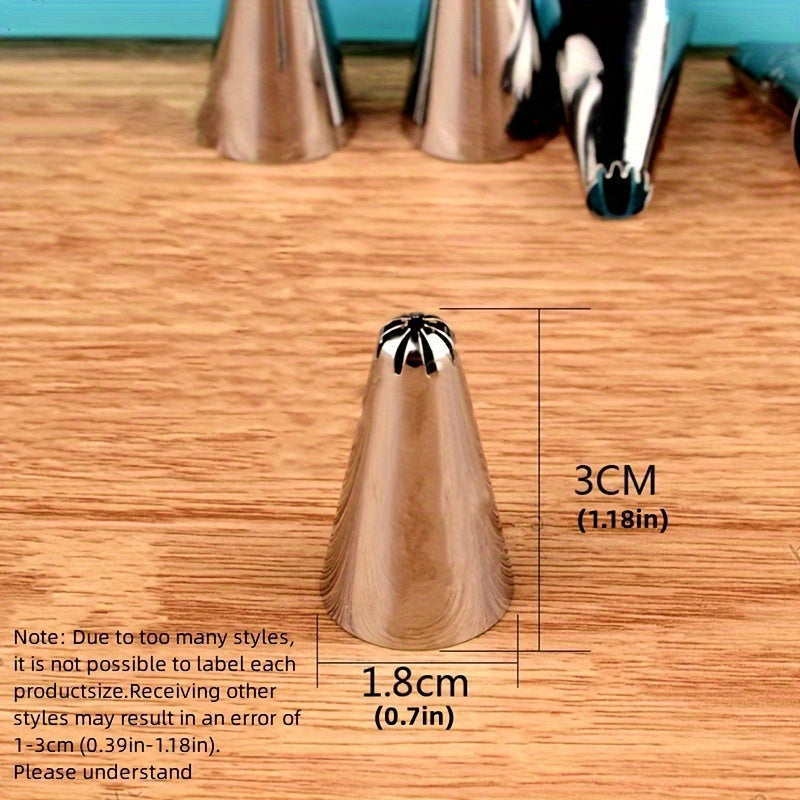 Stainless Steel Piping Nozzle Set for Cake and Cookie Decorating 10-Piece