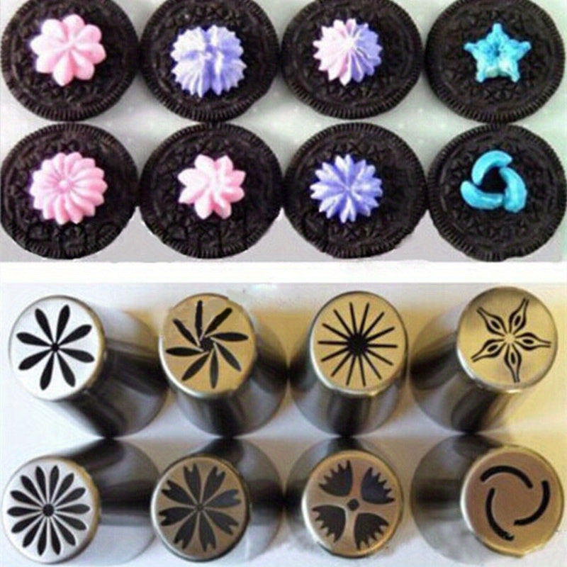 Stainless Steel Piping Nozzle Set for Cake and Cookie Decorating 10-Piece