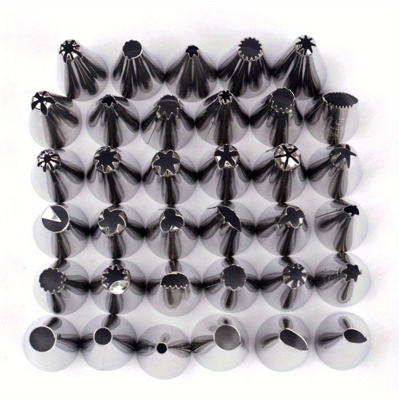 Stainless Steel Piping Nozzle Set for Cake and Cookie Decorating 10-Piece
