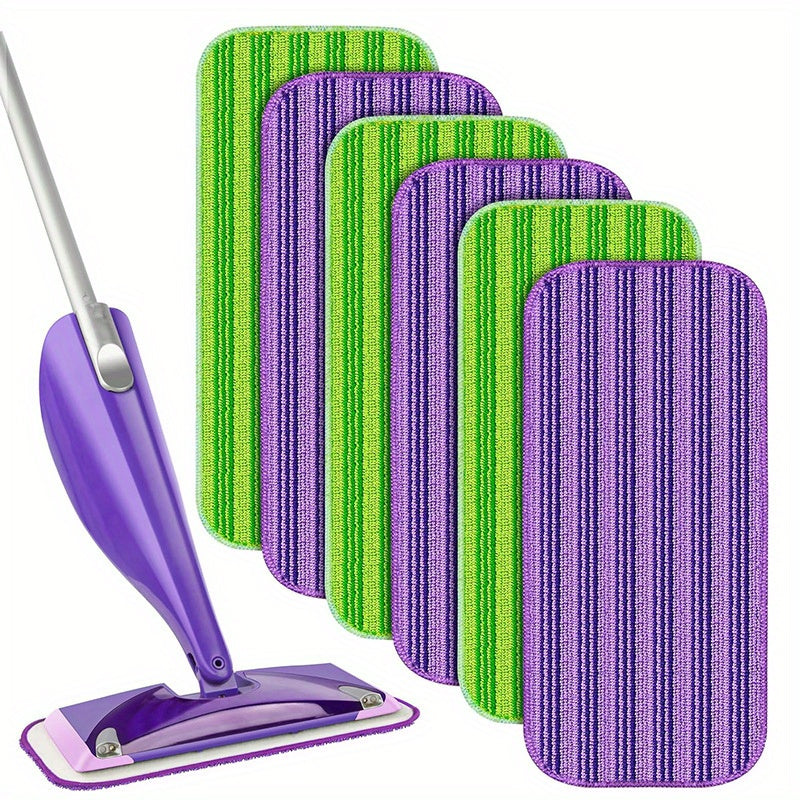 12-Inch Microfiber Mop Pads for Wet and Dry Surface Cleaning