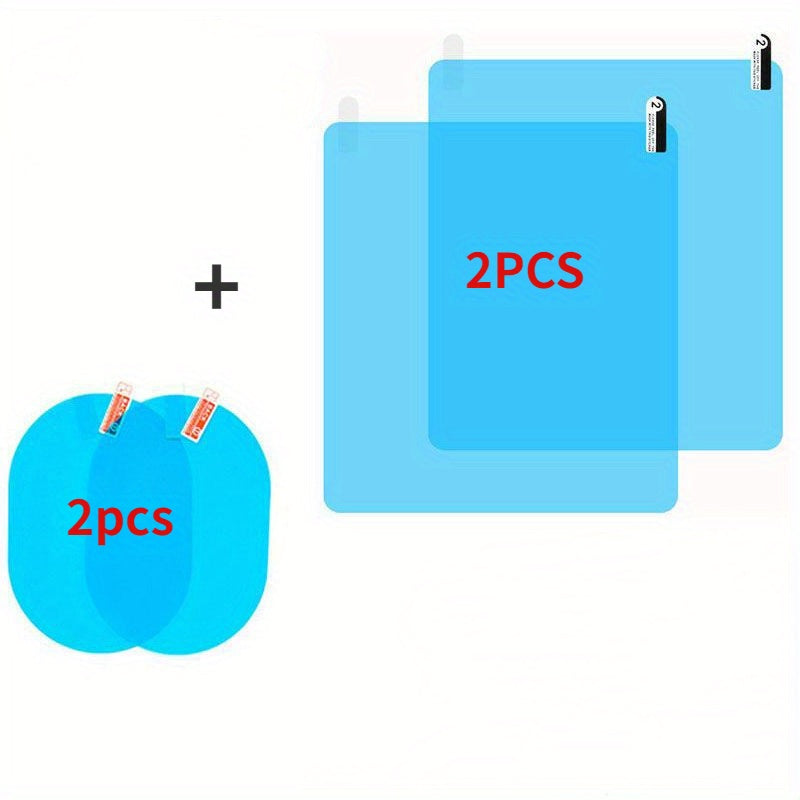 4PCS Avtomobil yomg'irga qarshi film shaffof oynali oynacha suv o'tkazmaydigan avtomobil qalqichi