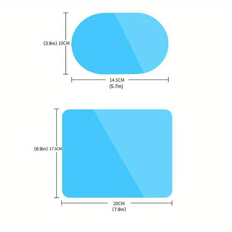 4PCS Avtomobil yomg'irga qarshi film shaffof oynali oynacha suv o'tkazmaydigan avtomobil qalqichi