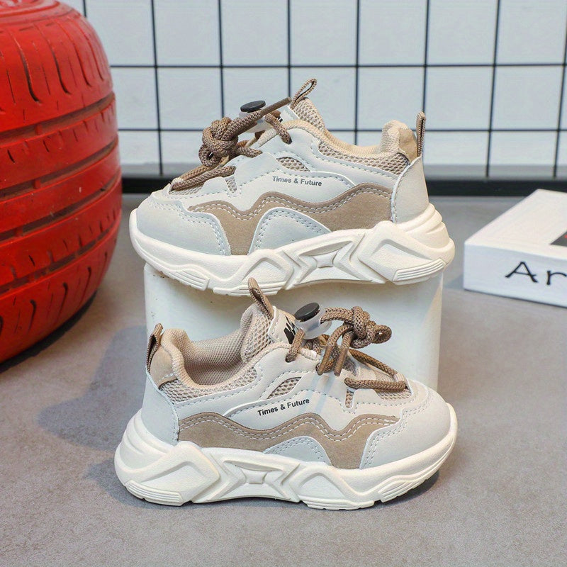 Boys' Low Top Breathable Casual Sneakers for Running and Walking