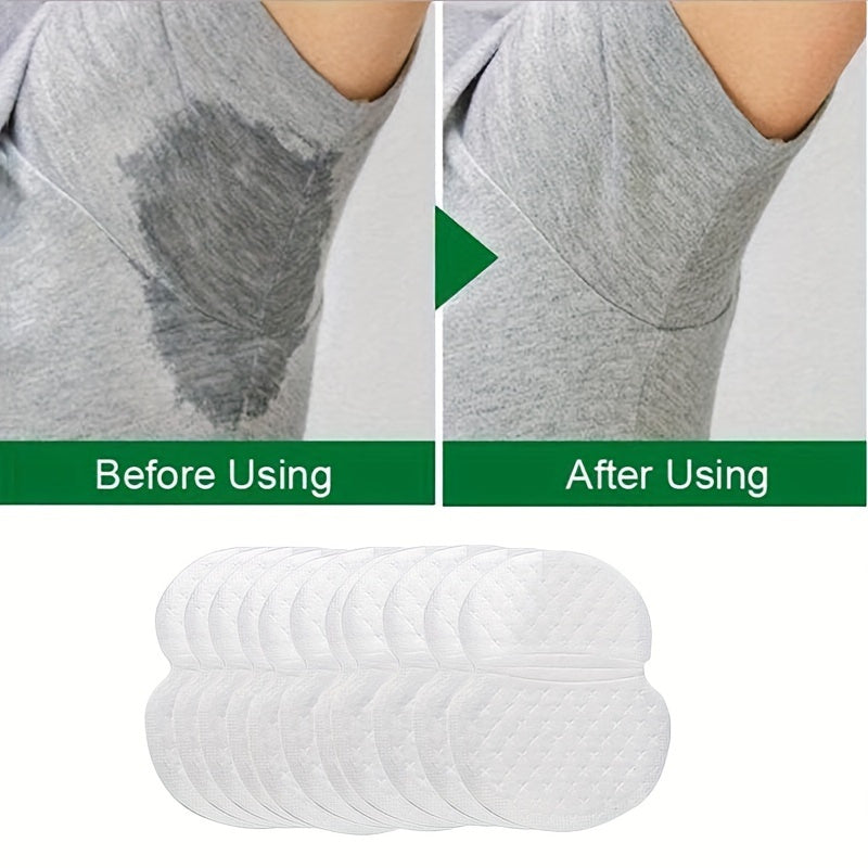 Disposable Absorbent Sweat Pads for Underarms and Collar Odor Control Pack of 50 or 100