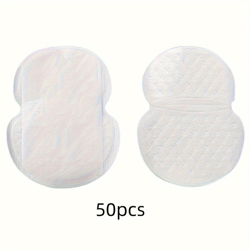 Disposable Absorbent Sweat Pads for Underarms and Collar Odor Control Pack of 50 or 100