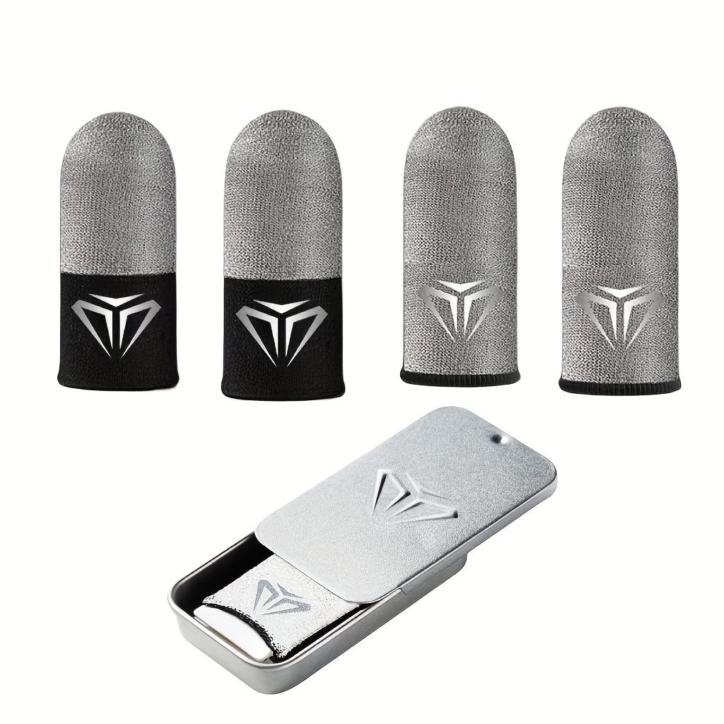 2 Pairs E-Sports Sweat-Resistant Nylon Finger Sleeves for Gaming