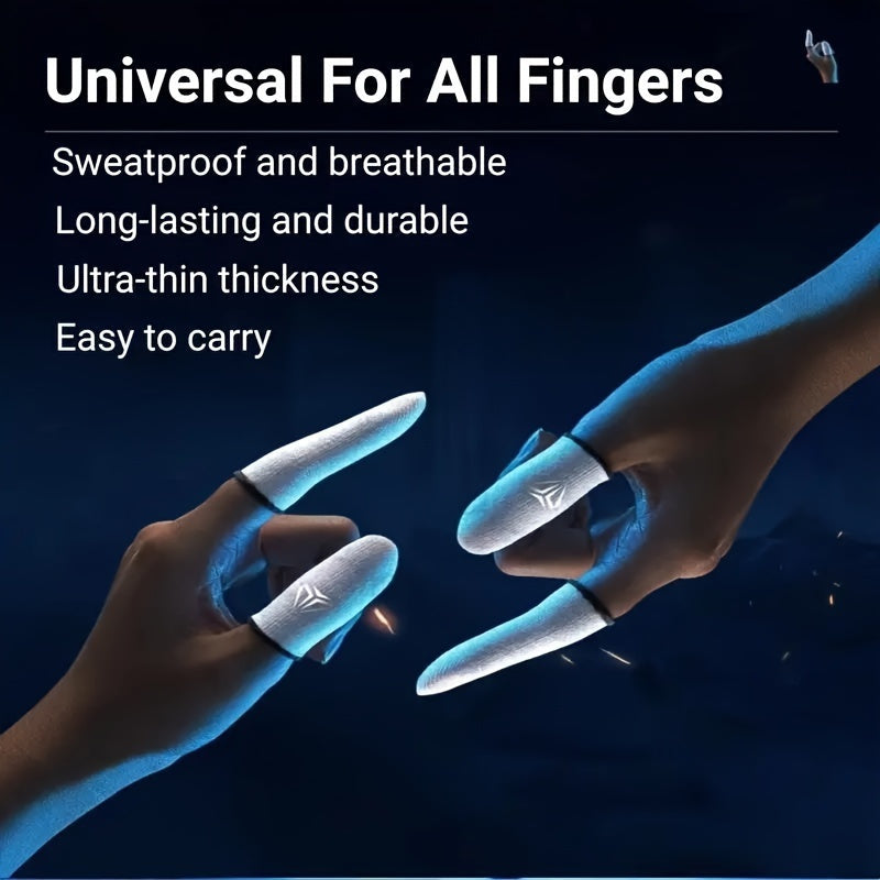 2 Pairs E-Sports Sweat-Resistant Nylon Finger Sleeves for Gaming