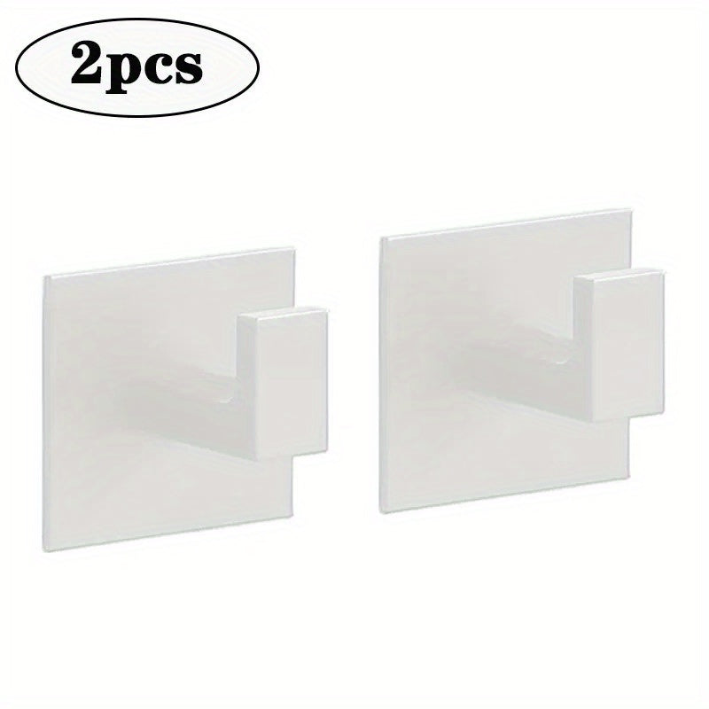 Ganchos de pared de metal con montaje adhesivo fuerte para baños y cocinas, 1, 2 o 4 piezas