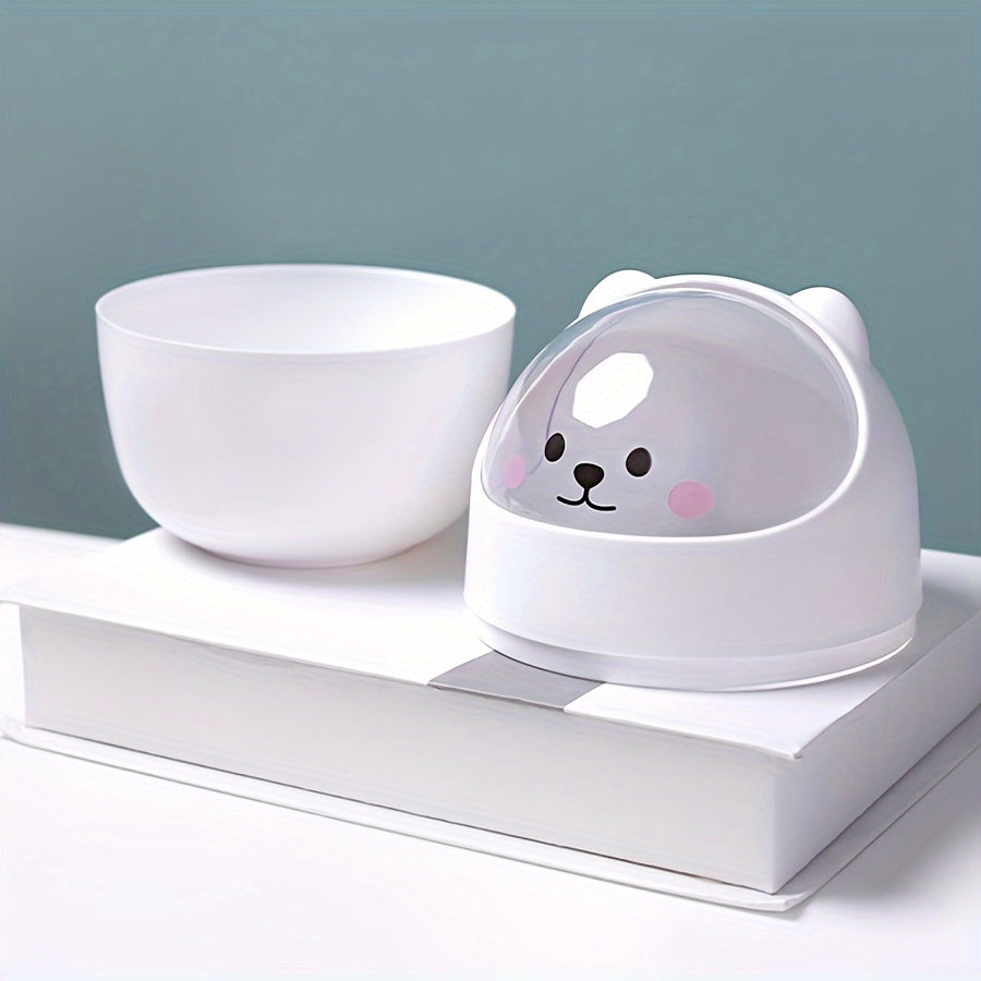 Mini cubo de basura con tapa de cierre silencioso para hogar, oficina, dormitorio, coche