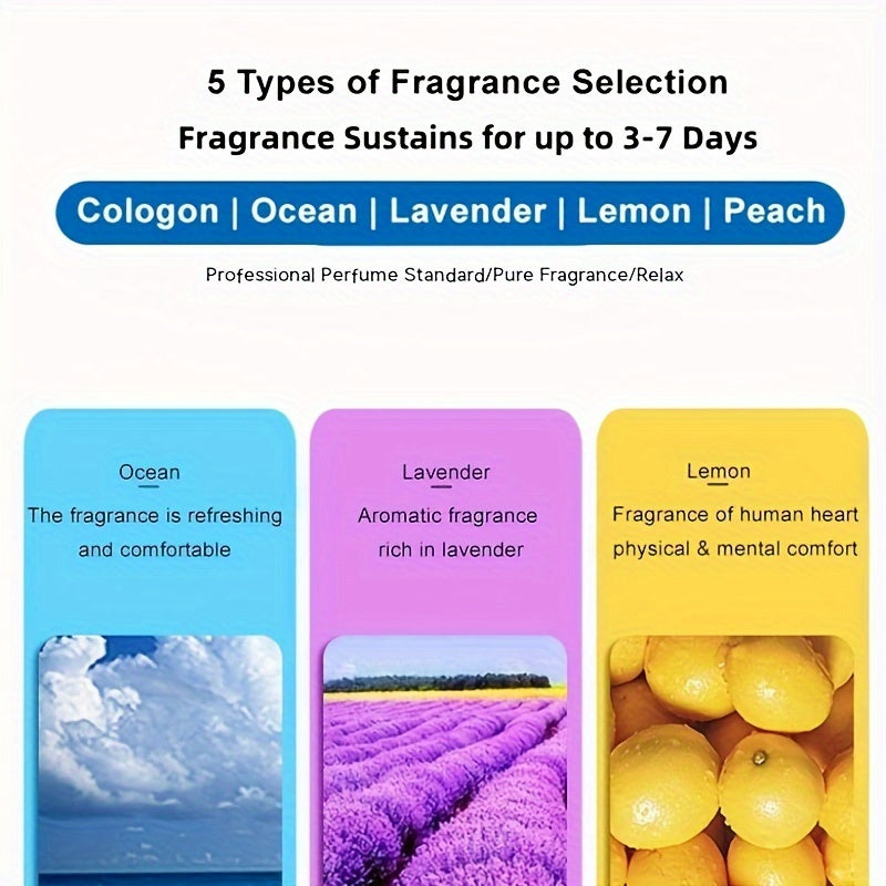 10 ta to'plam Avtomobil havo tozalovchi tabletkalar Lavanda Limon Okean Shaftoli Kologne Hidi