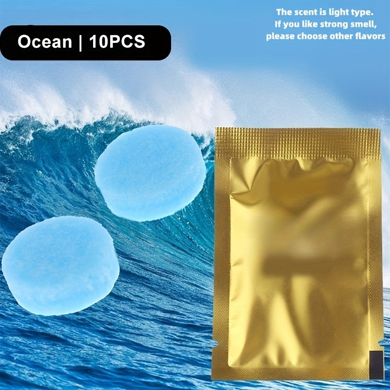 10 ta to'plam Avtomobil havo tozalovchi tabletkalar Lavanda Limon Okean Shaftoli Kologne Hidi
