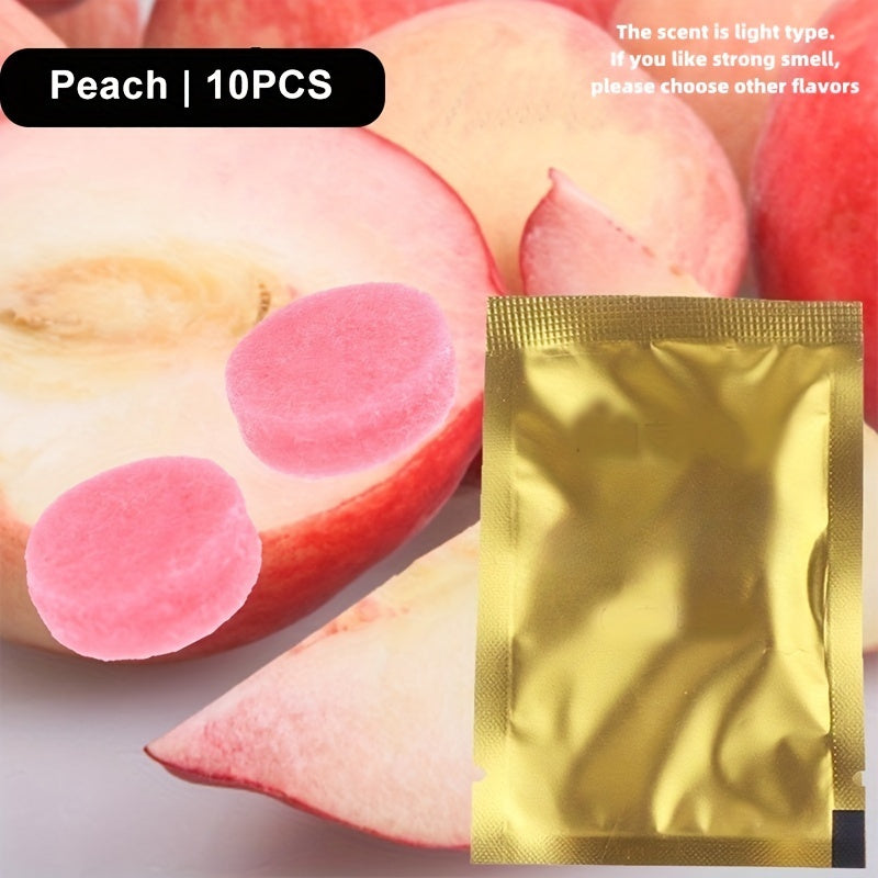 10 ta to'plam Avtomobil havo tozalovchi tabletkalar Lavanda Limon Okean Shaftoli Kologne Hidi