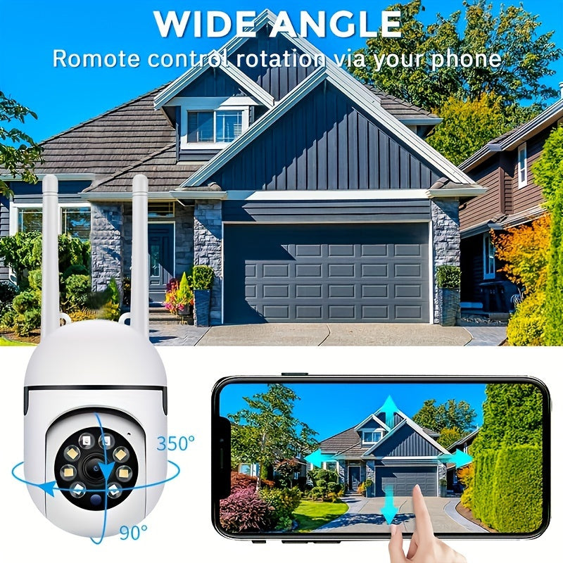 Wireless Indoor Outdoor Security Camera 1080P Pan Tilt Zoom Night Vision Two-Way Audio