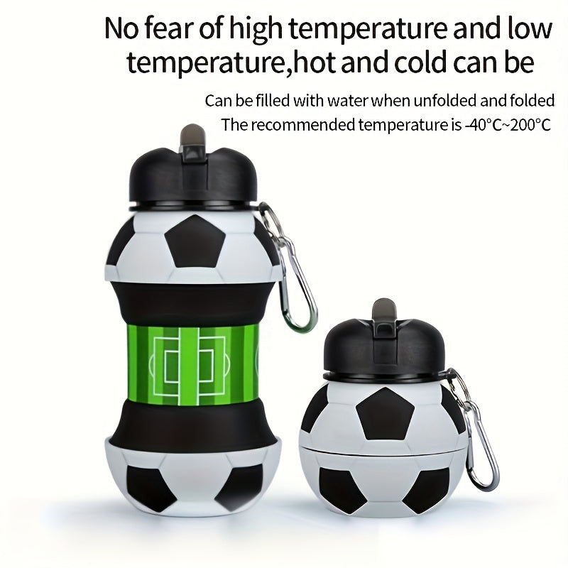 550ml Soccer Ball Water Bottle Leakproof BPA-Free Portable Sports Travel Gift