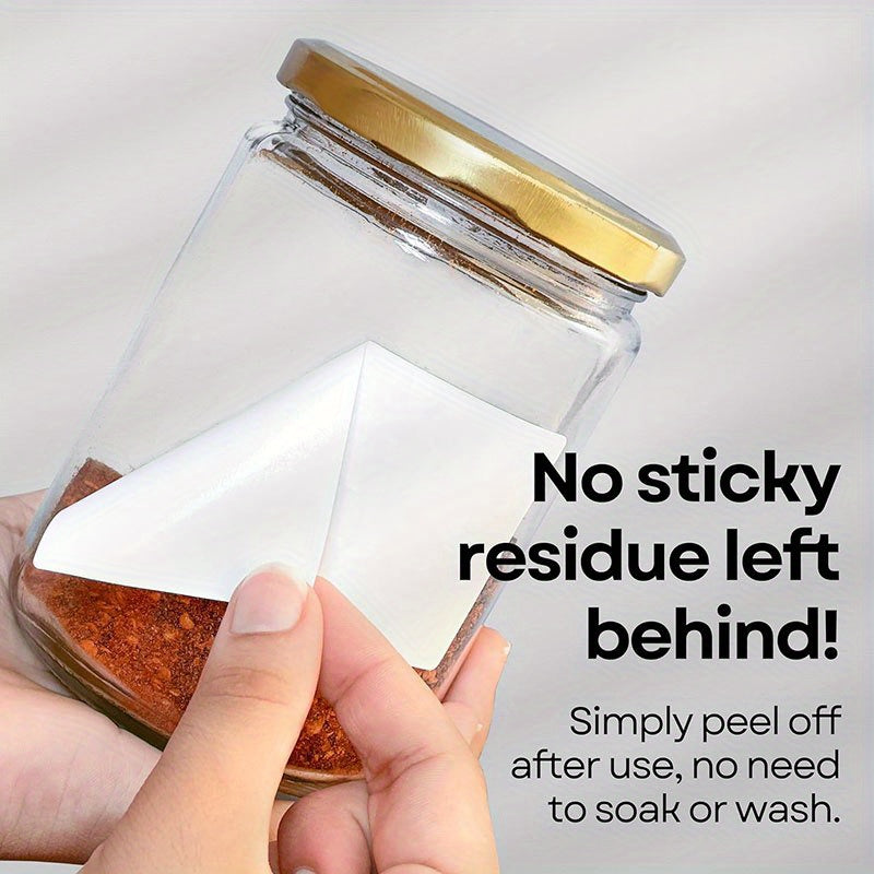 Set of 100 Waterproof Freezer Labels 5.99x3.0 cm Removable Sticky Notes for Food Containers