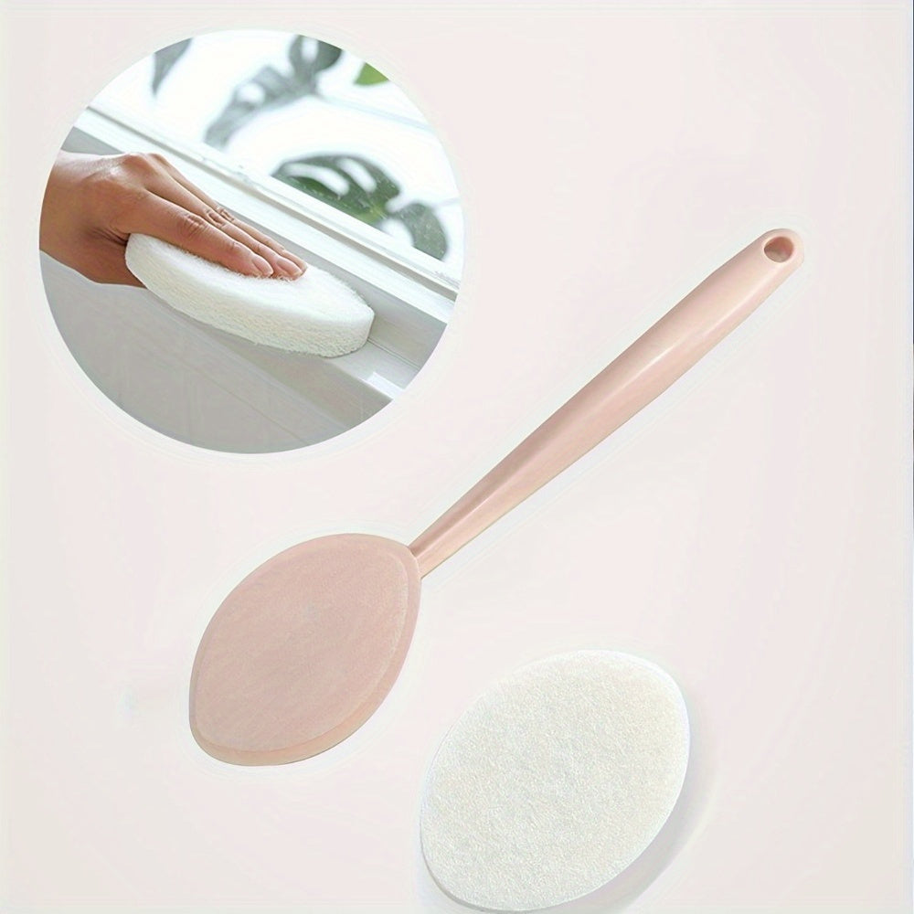 Ko'p funksiyali, kengaytiriladigan gubka cho'tkasi devorga o'rnatish uchun - hammom, plitkalar va oshxonalarni tozalash uchun ideal