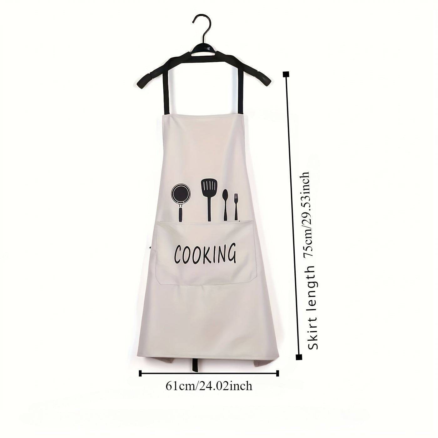 Multi-Functional Water-Resistant Apron with Pockets, Easy to Clean, 69.85cm x 26.8in