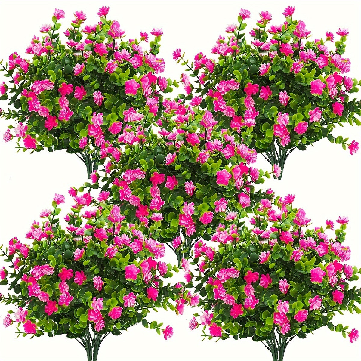 UV Resistant Artificial Vine Flowers Set of 8 for Indoor and Outdoor Decor