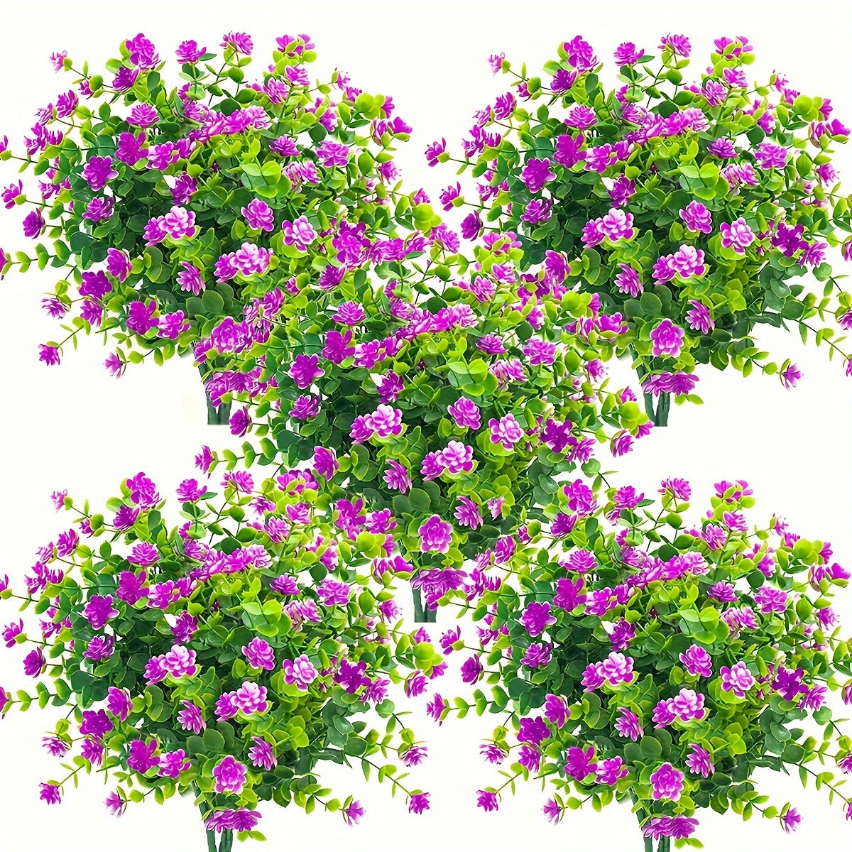 UV Resistant Artificial Vine Flowers Set of 8 for Indoor and Outdoor Decor