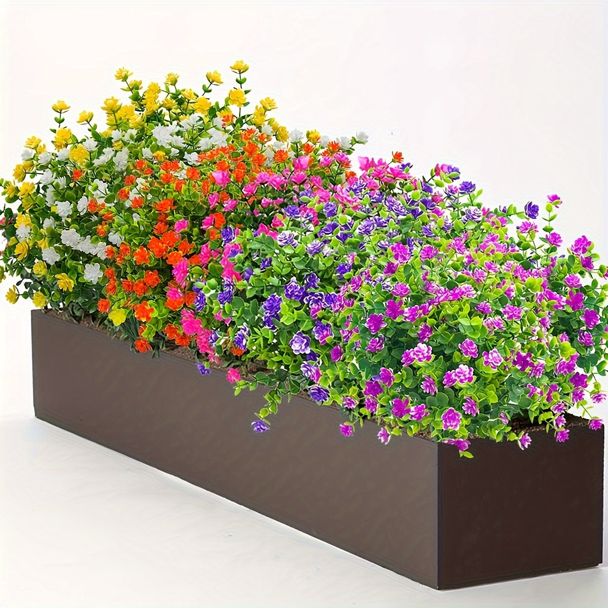UV Resistant Artificial Vine Flowers Set of 8 for Indoor and Outdoor Decor