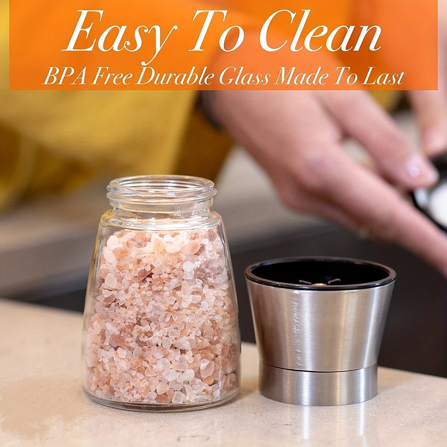 Adjustable Ceramic Core Grinder for Camping Hiking BBQ Kitchen Use