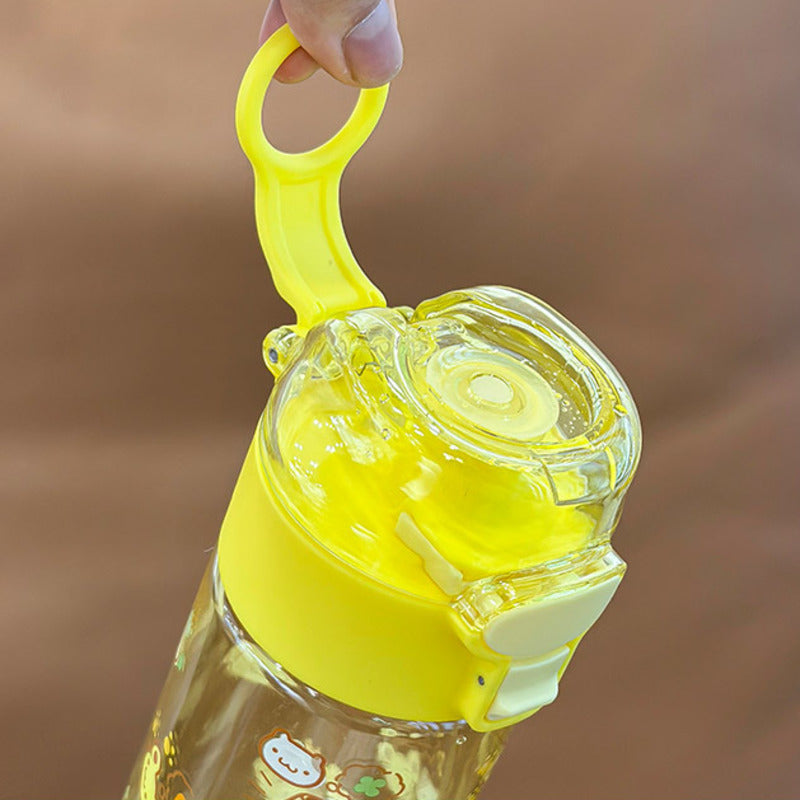 Kids' Sports Water Bottle with Characters, 16oz, Reusable, Outdoor Use