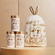 Chop etilgan chiziqli axlat sumkalar to'plami 3 ta, yashash xonasi va ofis uchun chiqindilarni tashlash