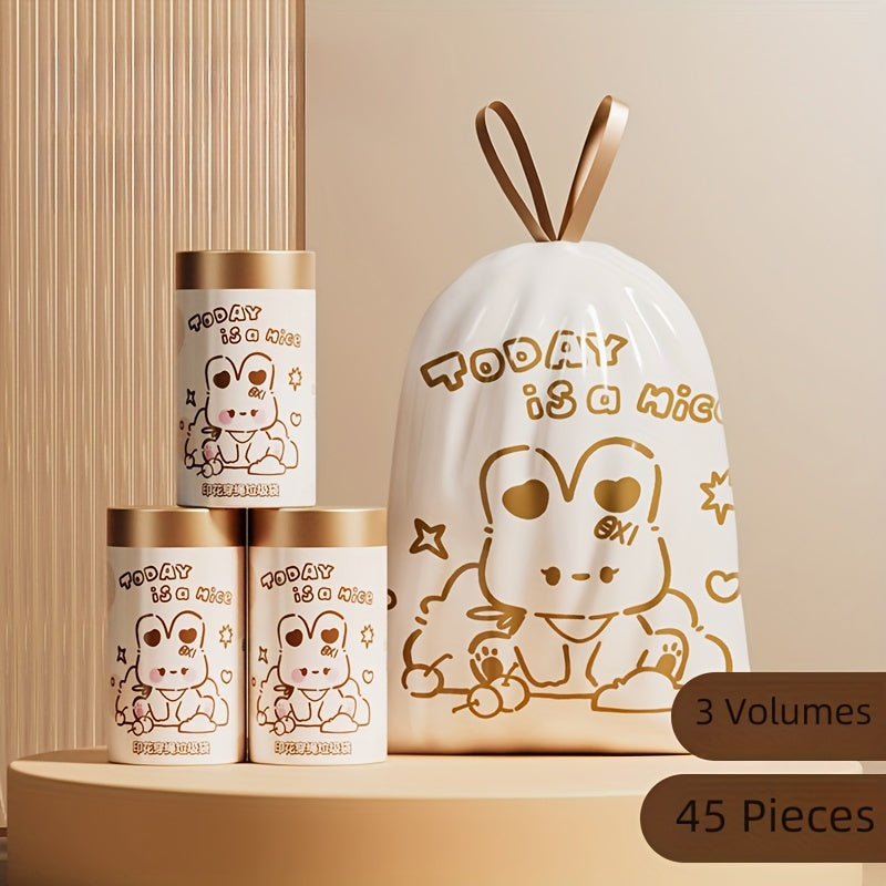 Chop etilgan chiziqli axlat sumkalar to'plami 3 ta, yashash xonasi va ofis uchun chiqindilarni tashlash